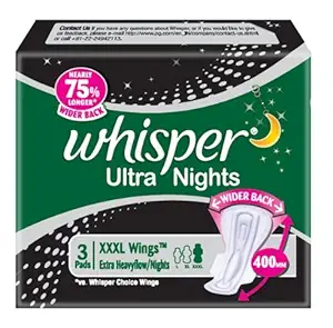 WHISPER ULTRA NIGHTS 3PADS