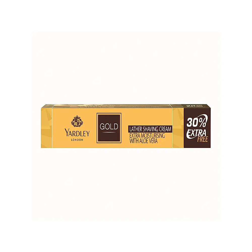 YARDLEY GOLD EXTRA MOISTURISING LATHER SHAVING CREAM 91G