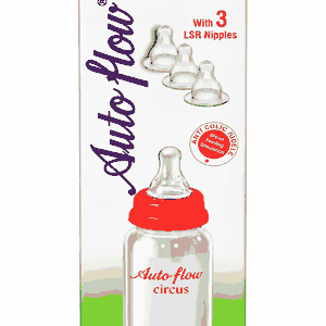 AUTO FLOW 3LSR NIPPLES FEEDING BOTTLE