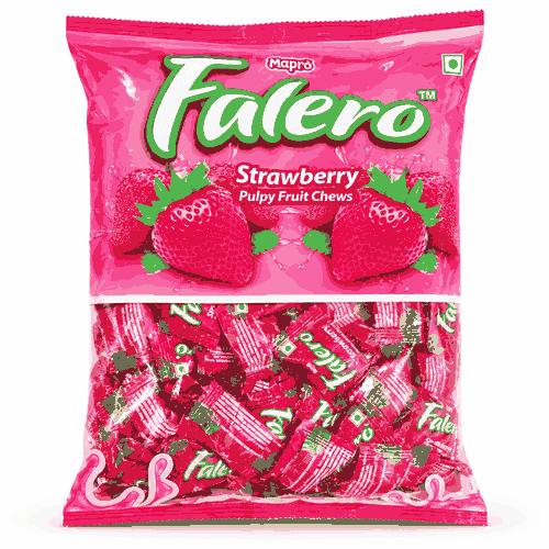 FALERO STRAWBERRY PULPY FRUIT CHEWS 441G