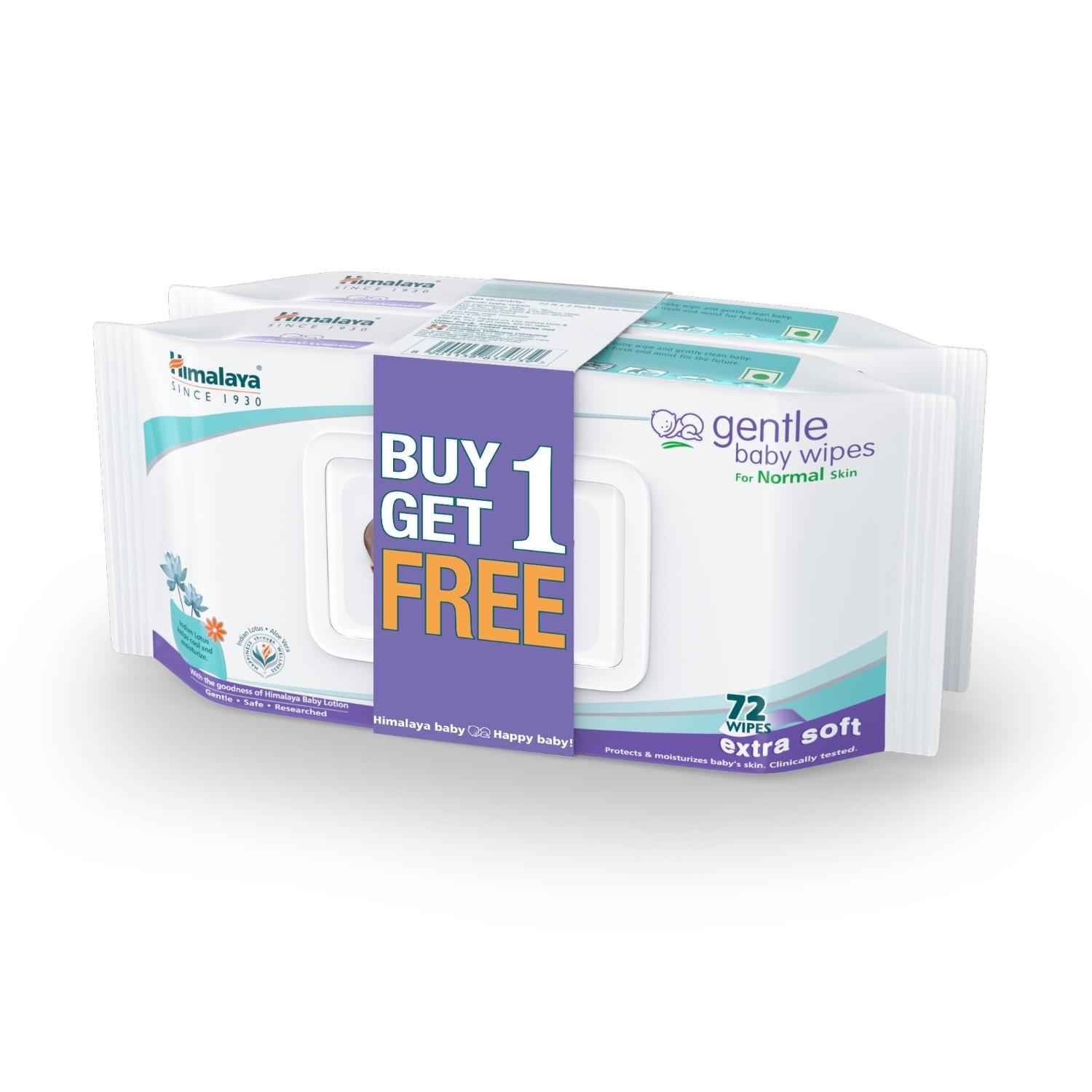 HIMALAY GENTLE BABY WIPES FOR NORMAL SKIN 72N*2PACK