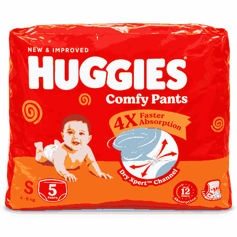 HUGGIES COMFY PANTS S SIZE 5PANTS