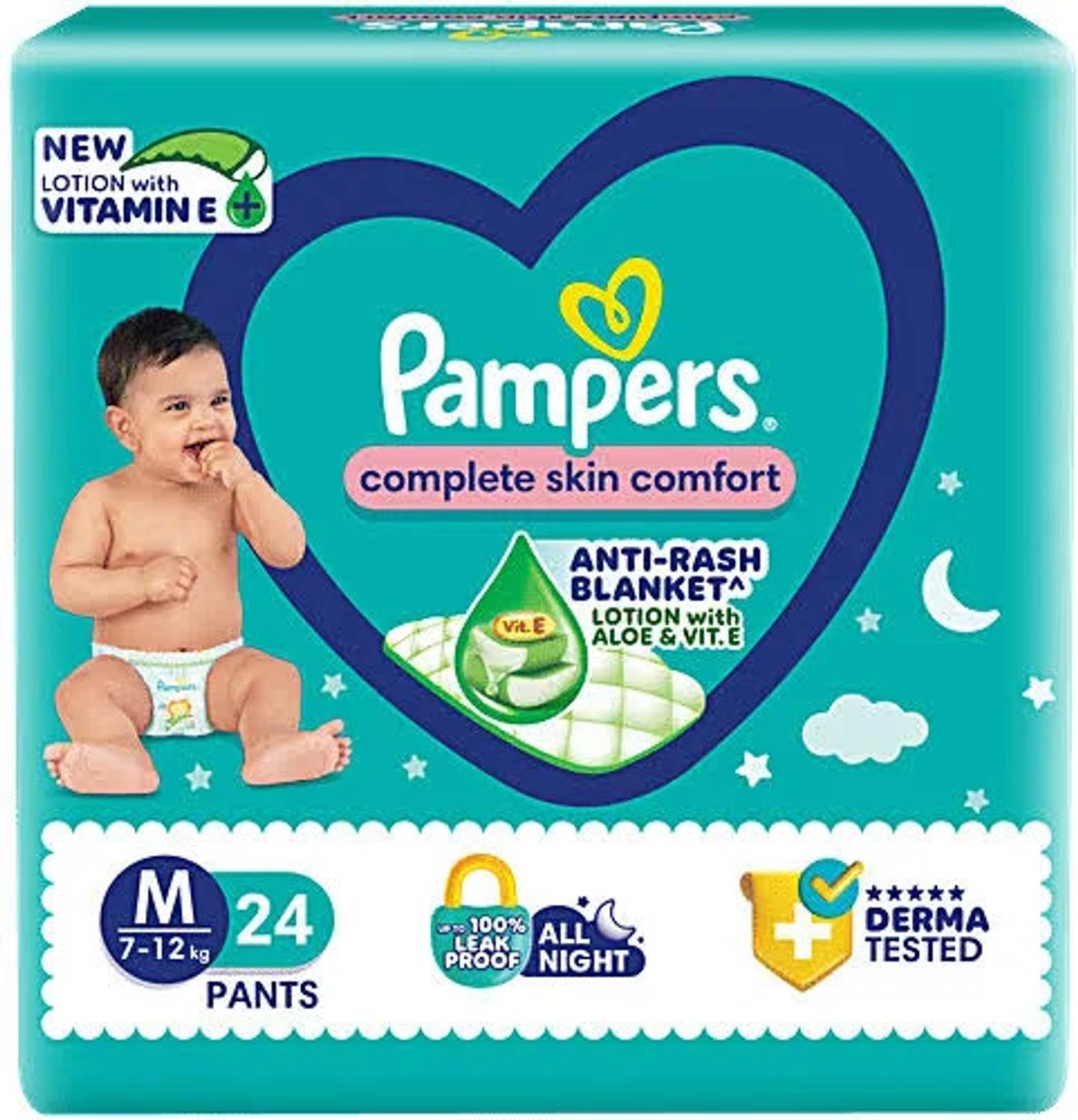 PAMPERS MEDIUM SIZE 24 PANTS
