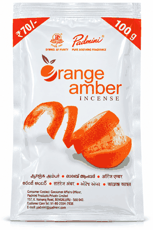 PADMINI ORANGE AMBER INCENSE 100G