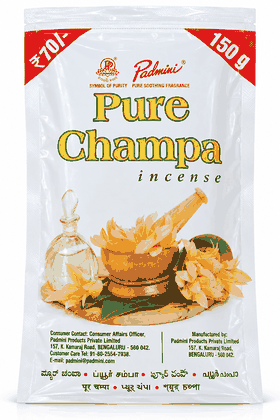 PADMINI PURE CHAMPA AGRABATTI 120G