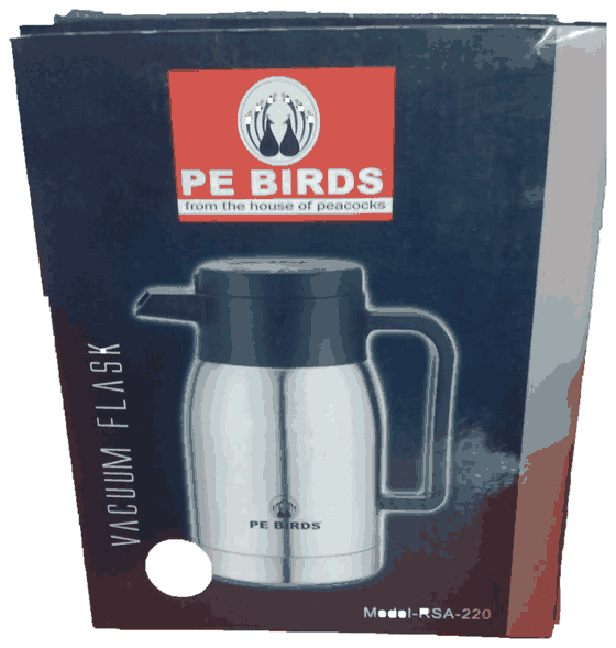 PE BIRDS COFFEE POT VACUUM FLASK 220ML