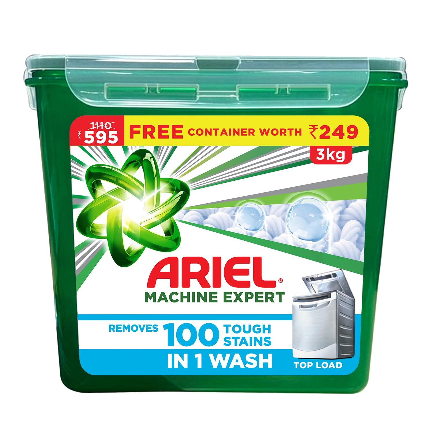 ARIELTOP LOAD DETERGENT POWDER 3KG