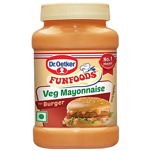 FUNFOODS VEG MAYONNAISE BURGER 250GM