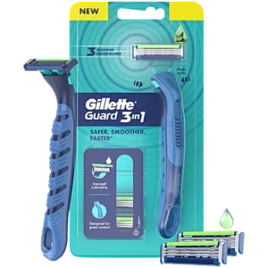 GILLETTE GUARD 3IN1 3PLATINUM COATED BLADES