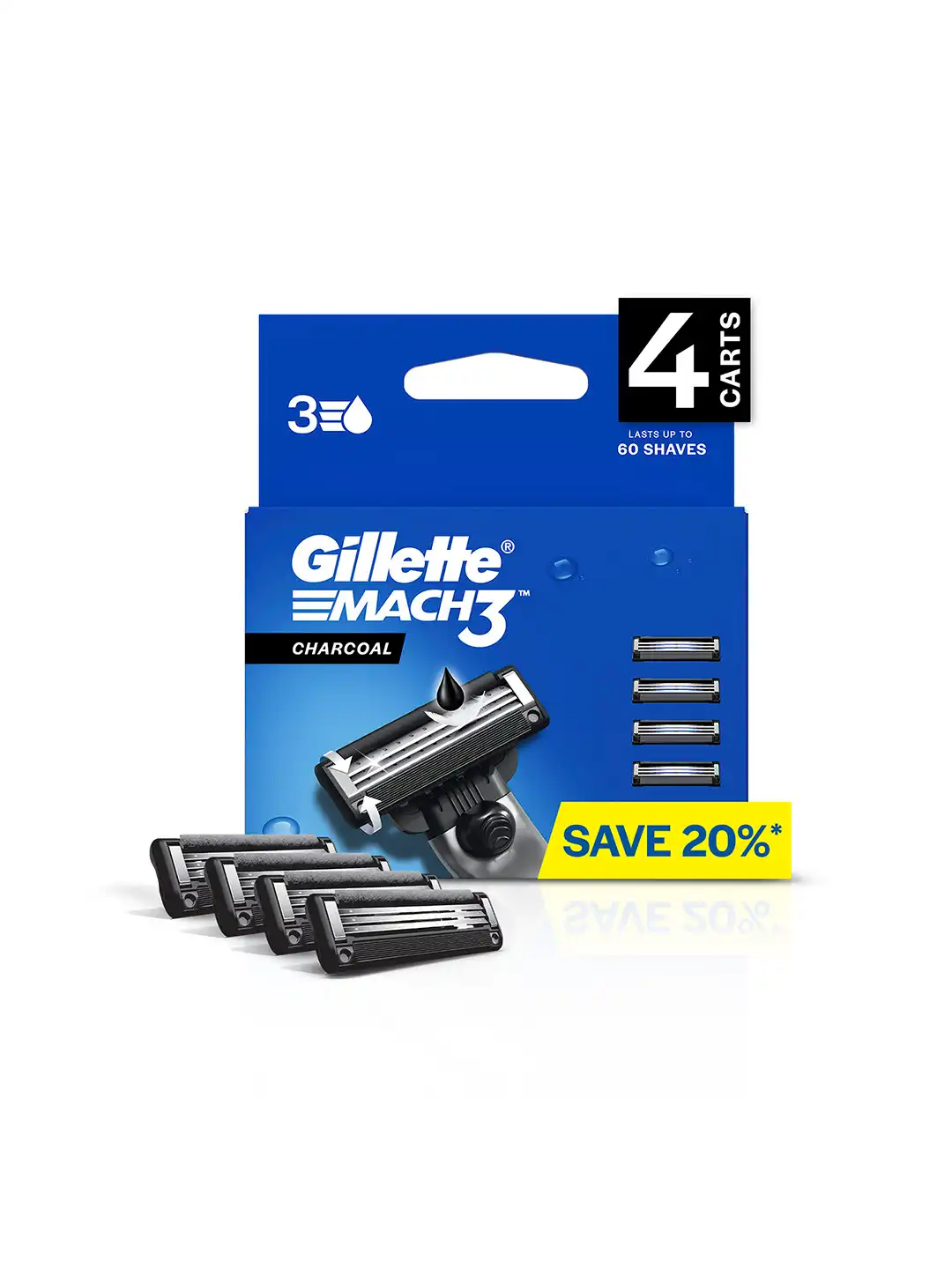 GILLETTE MACH3 TURBO TURBO 4 BLADE