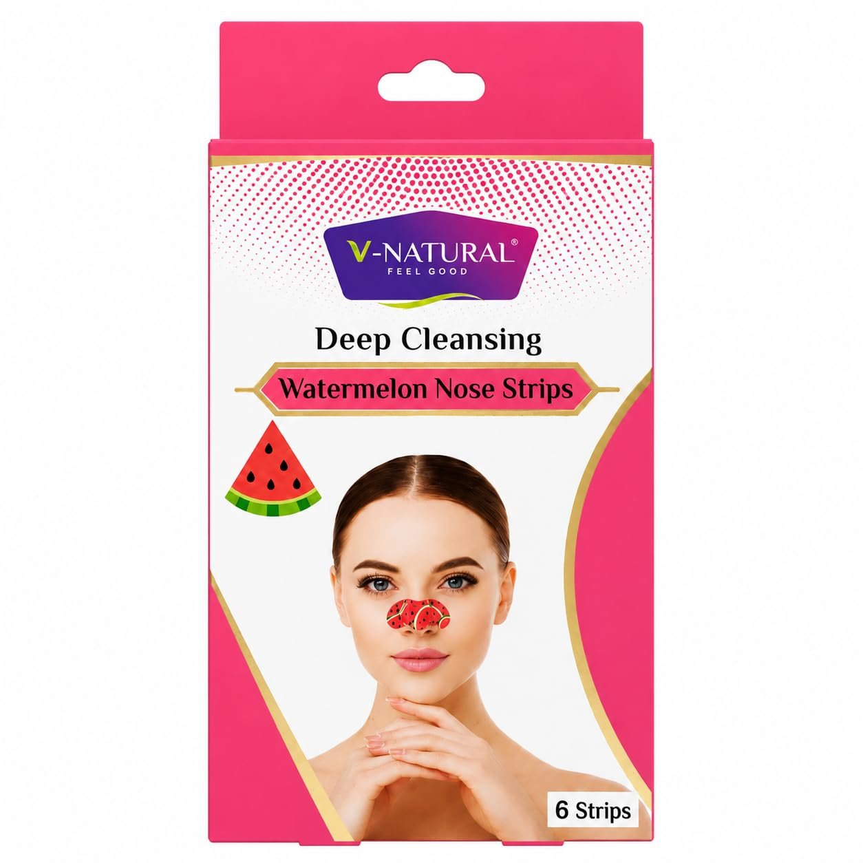 V-NATURAL DEEP CLEANSING WATERMELON NOSE 1 STRIPS