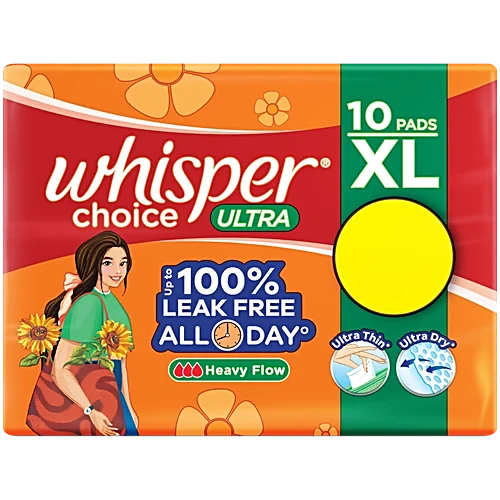 WHISPER CHOICE ULTRA XL 10PADS