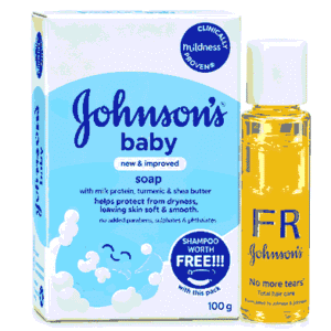 JOHNSONS MILK PROTEIN WITH TURMERIC & SHEA BUTTER BABY SOAP 75GM