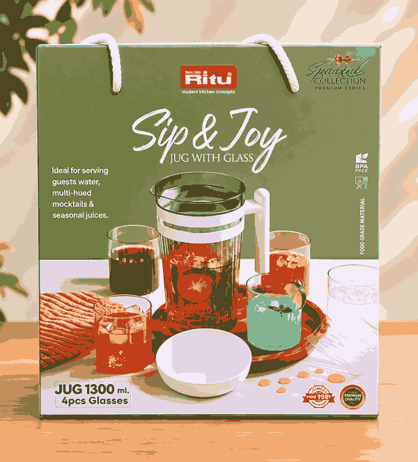 RITU SIP & JOY JUG WITH GLASS