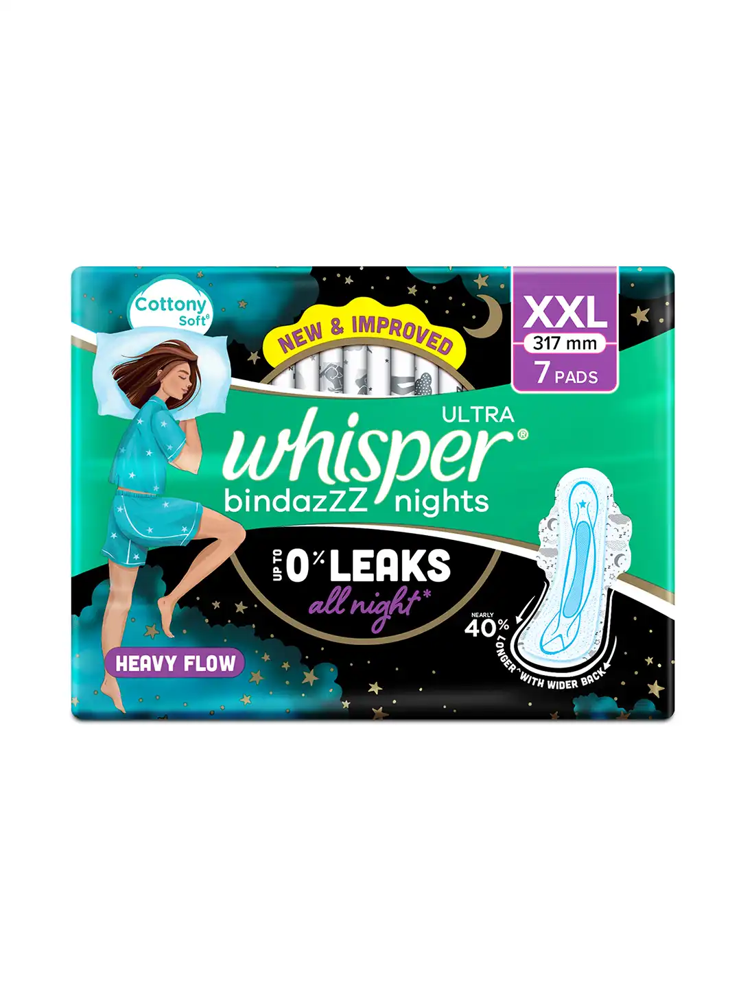 WHISPER XXL SIZE 7 PADS